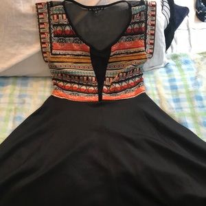 Aztec designed dress